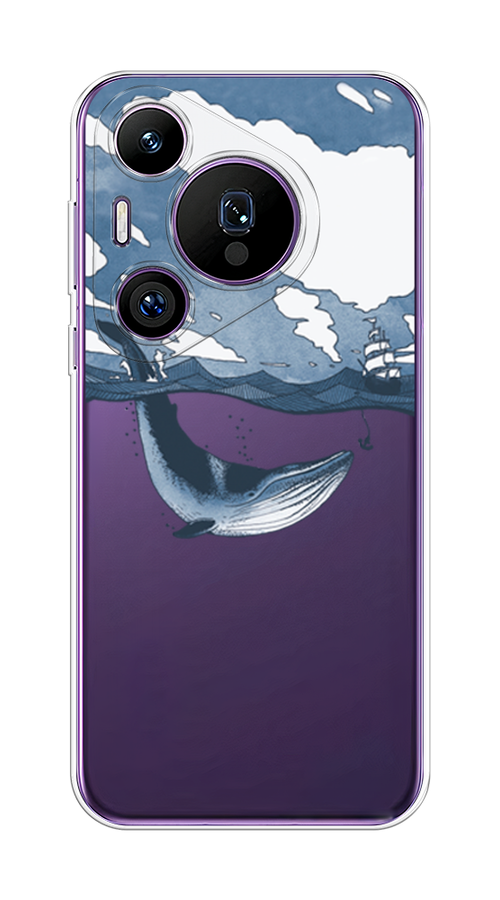 

Чехол на Huawei Pura 70 Pro/70 Pro Plus "Большой кит", Синий, 6124150-1