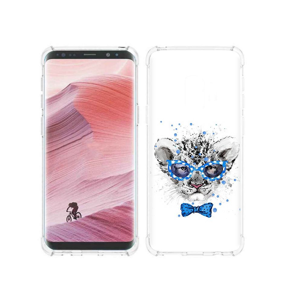 

Чехол MyPads Tocco для Samsung Galaxy S9 тигренок с бабочкой (PT101623.567.642), Прозрачный, Tocco