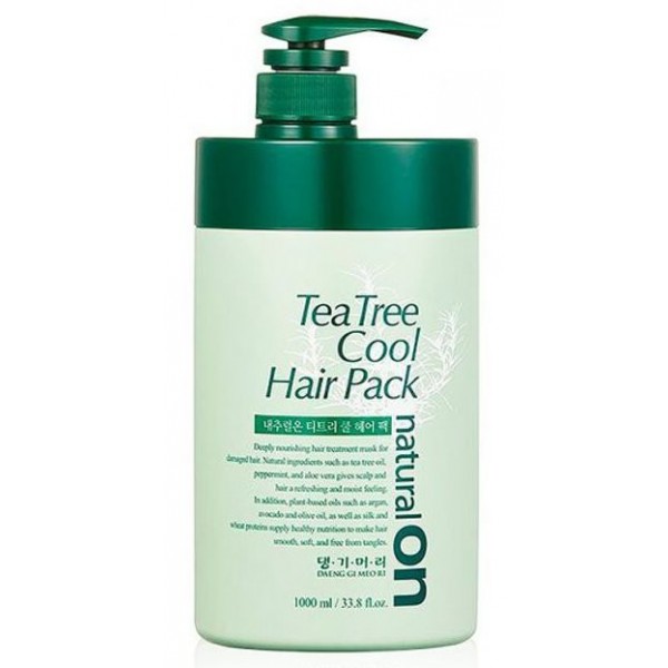 фото Маска для волос чайное дерево daeng gi meo ri освежающая naturalon tea tree cool hair pack