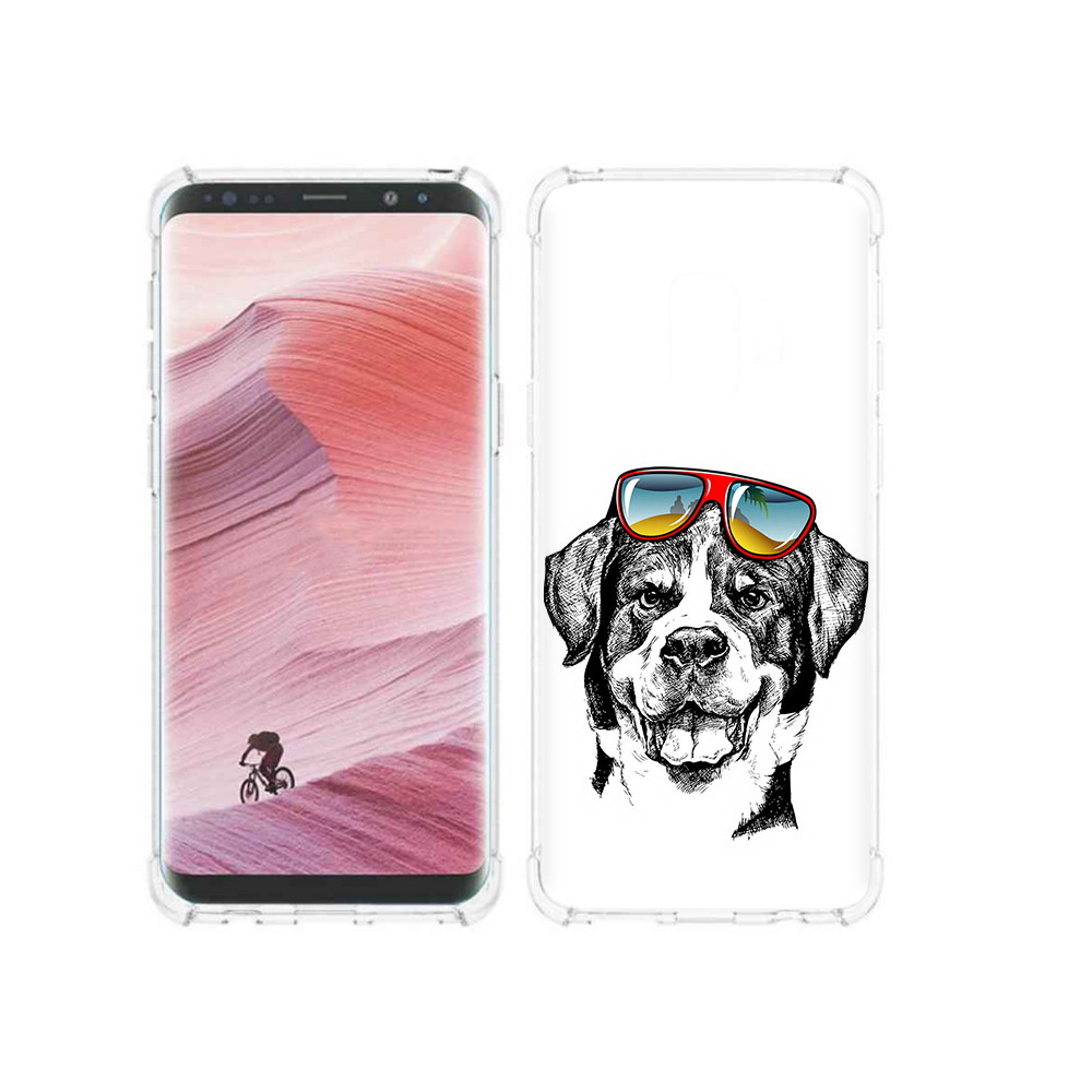 

Чехол MyPads Tocco для Samsung Galaxy S9 счастливая собака (PT101623.567.631), Прозрачный, Tocco