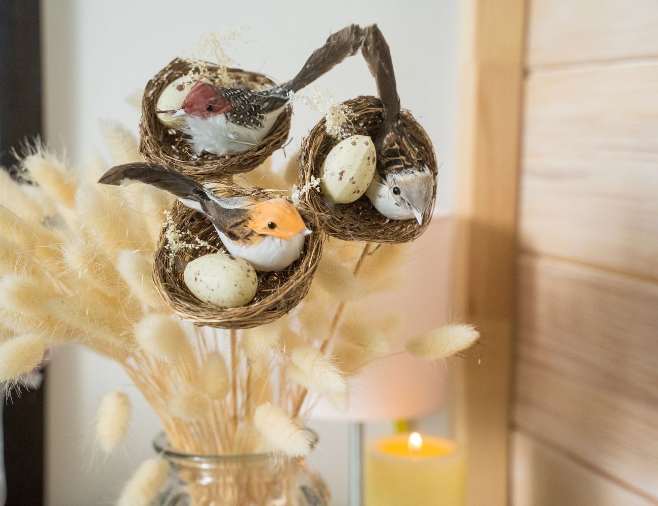 

Пасхальное украшение на палочке ВЕСЕННЯЯ ПТИЧКА - НЕЖЕНКА, 35 см, Kaemingk, Коричневый, 836639-3