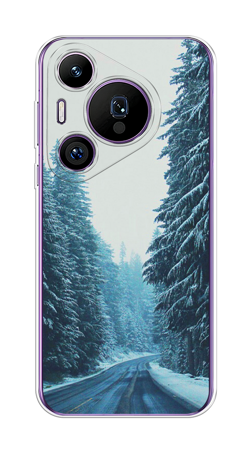 

Чехол на Huawei Pura 70 Pro/70 Pro Plus "Зима 9", Бежевый;голубой;черный, 6124150-1