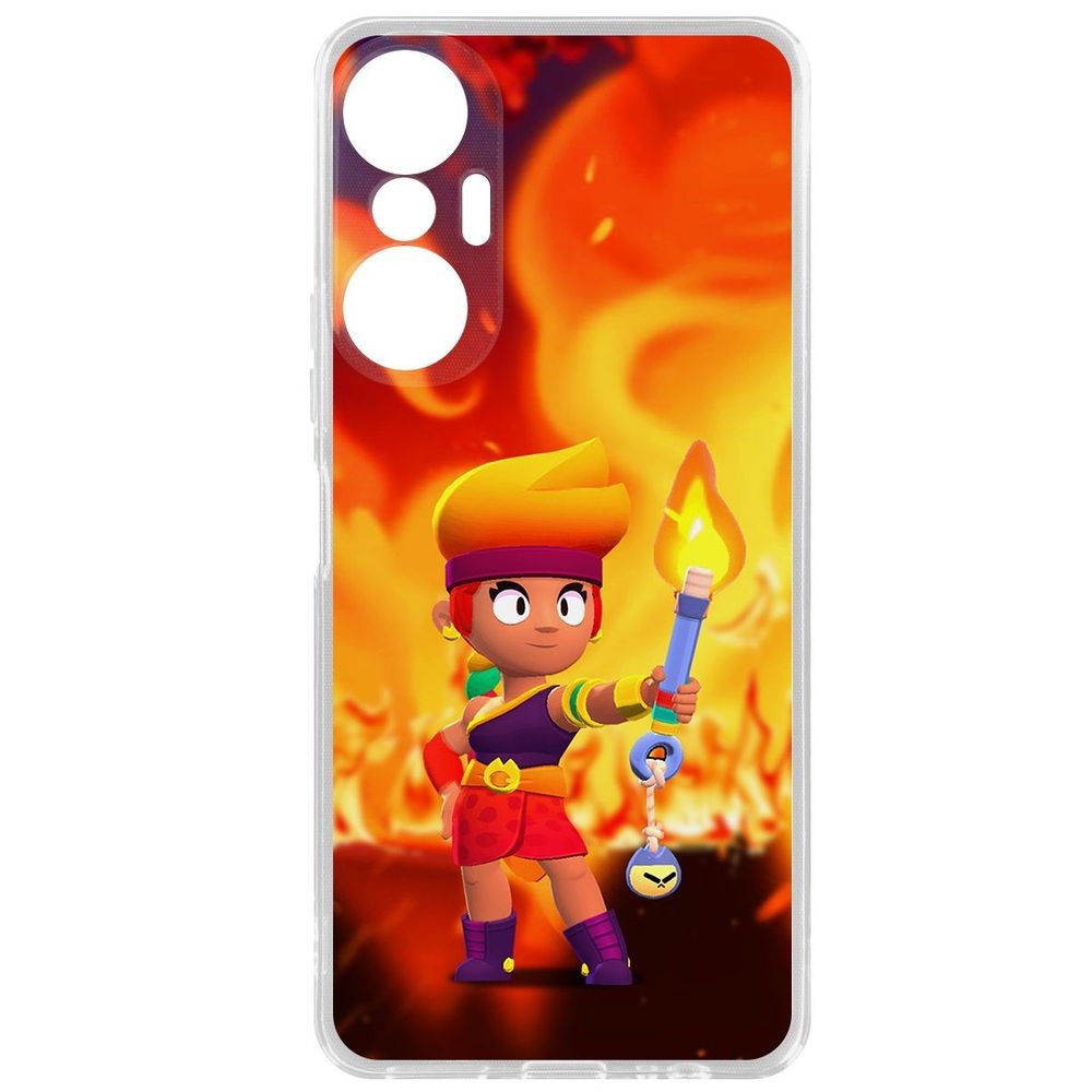 

Чехол-накладка Brawl Stars-Амбер для Infinix Hot 20S, Прозрачный