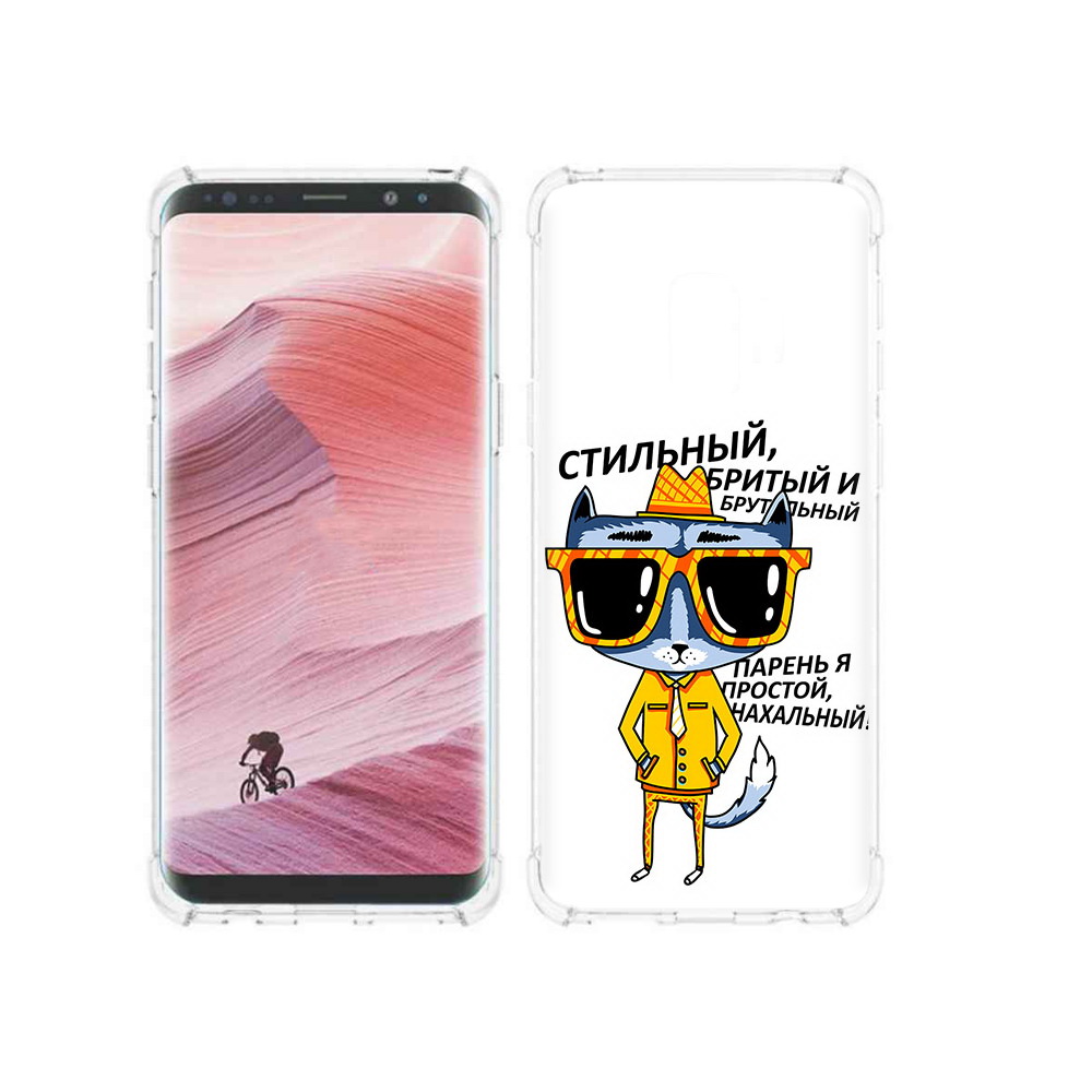 

Чехол MyPads Tocco для Samsung Galaxy S9 стильный кот (PT101623.567.625), Прозрачный, Tocco