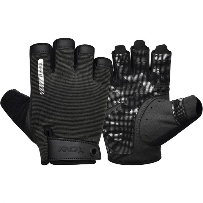 Перчатки для тяжелой атлетики RDX T2 HALF BLACK S
