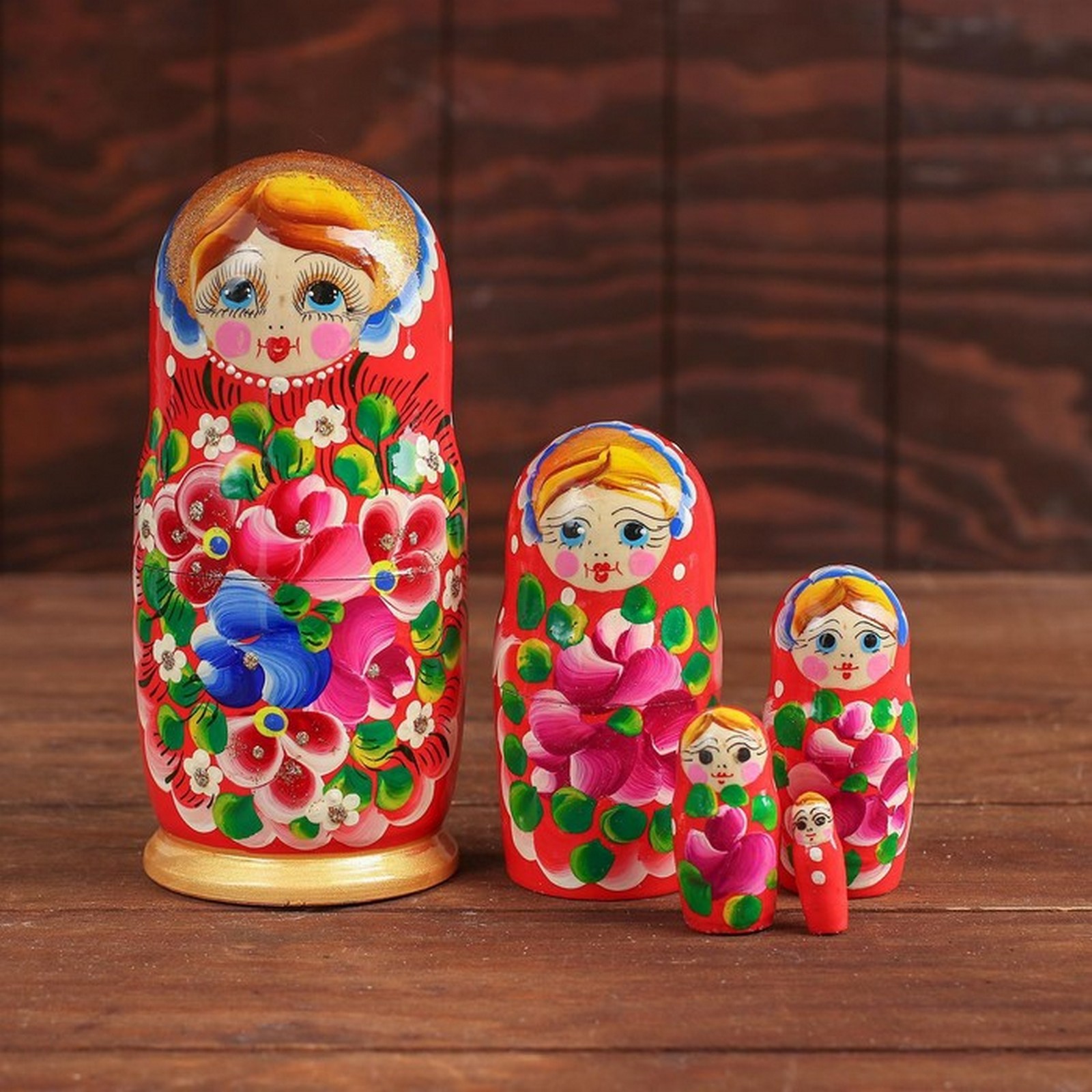 

Матрёшка нескучные игры, 5 в 1, расписная, большая, цвет микс, Матрёшка