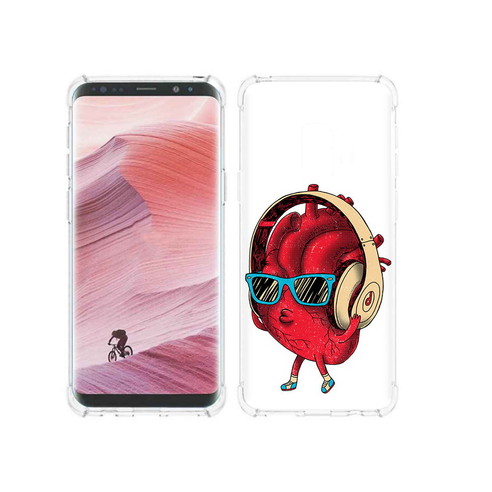 

Чехол MyPads Tocco для Samsung Galaxy S9 слушай сердце (PT101623.567.609), Прозрачный, Tocco