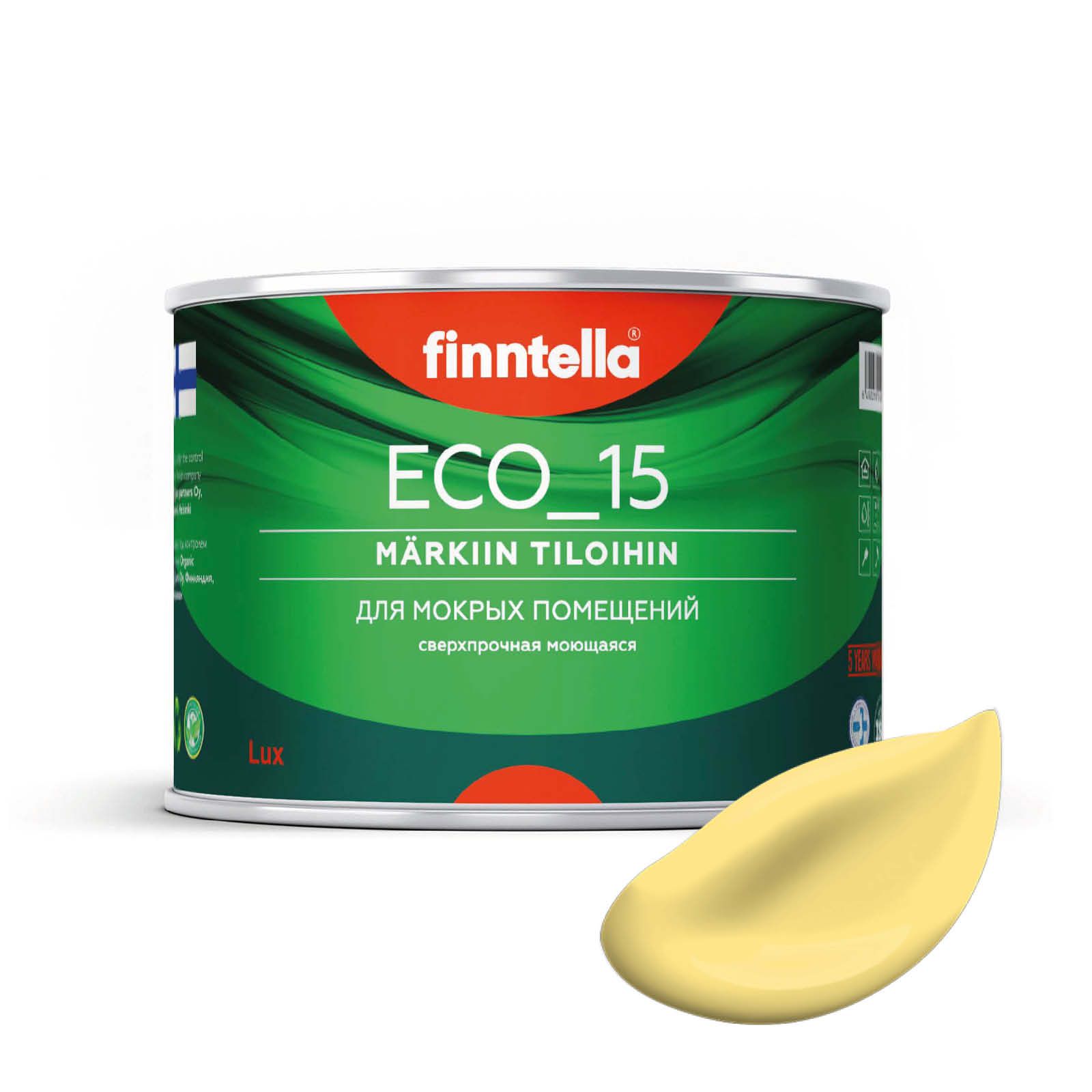 

Специализированная краска для кухонь и ванных комнат FINNTELLA ECO_15 с полиуретаном, моющ, Бежевый, интерьерная ECO_15 гладкая для ванных комнат и кухни
