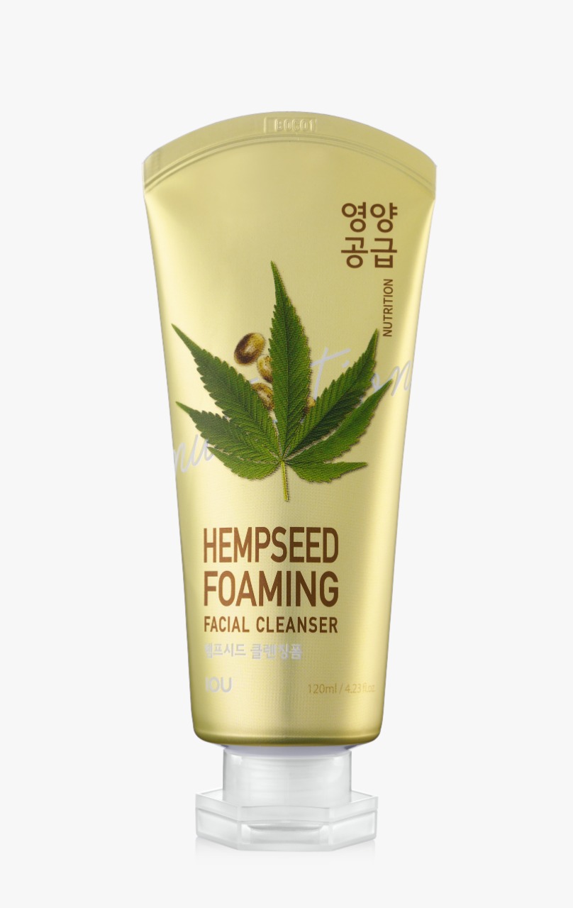 фото Пенка для умывания iou foaming facial cleanser hempseed семена конопли, 120 мл