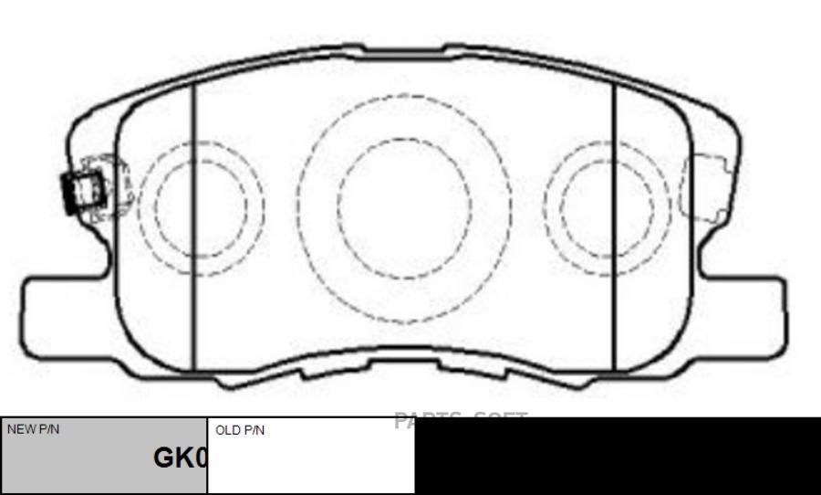 

Тормозные колодки Ctr GK0636