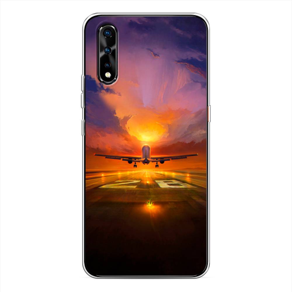 

Чехол на Vivo iQOO Neo "Самолет на посадке", Оранжевый;синий, 261250-6