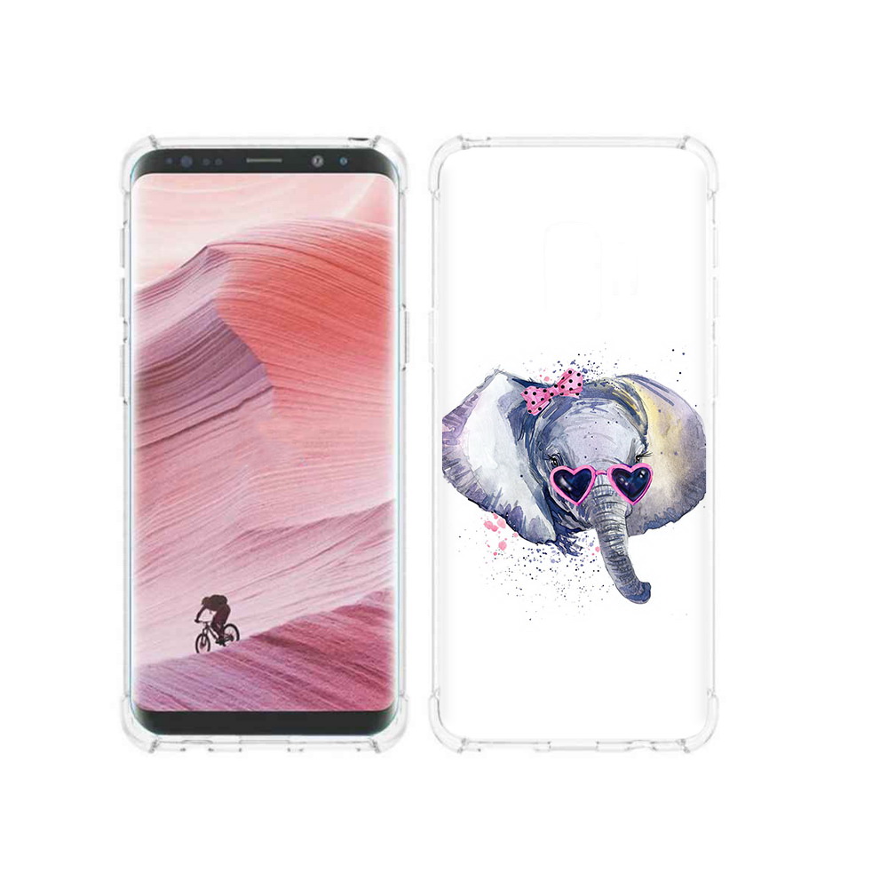 

Чехол MyPads Tocco для Samsung Galaxy S9 слоник в очках (PT101623.567.608), Прозрачный, Tocco