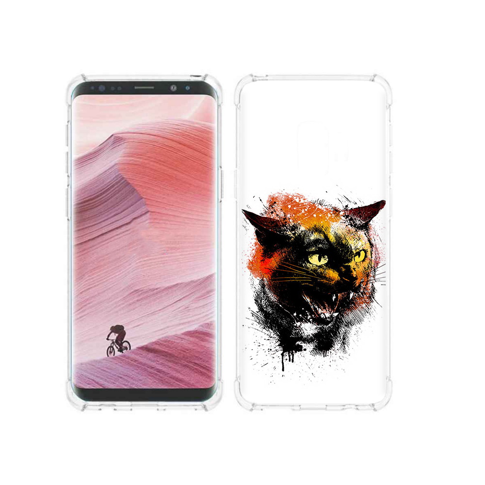 

Чехол MyPads Tocco для Samsung Galaxy S9 сиамский кот (PT101623.567.598), Прозрачный, Tocco