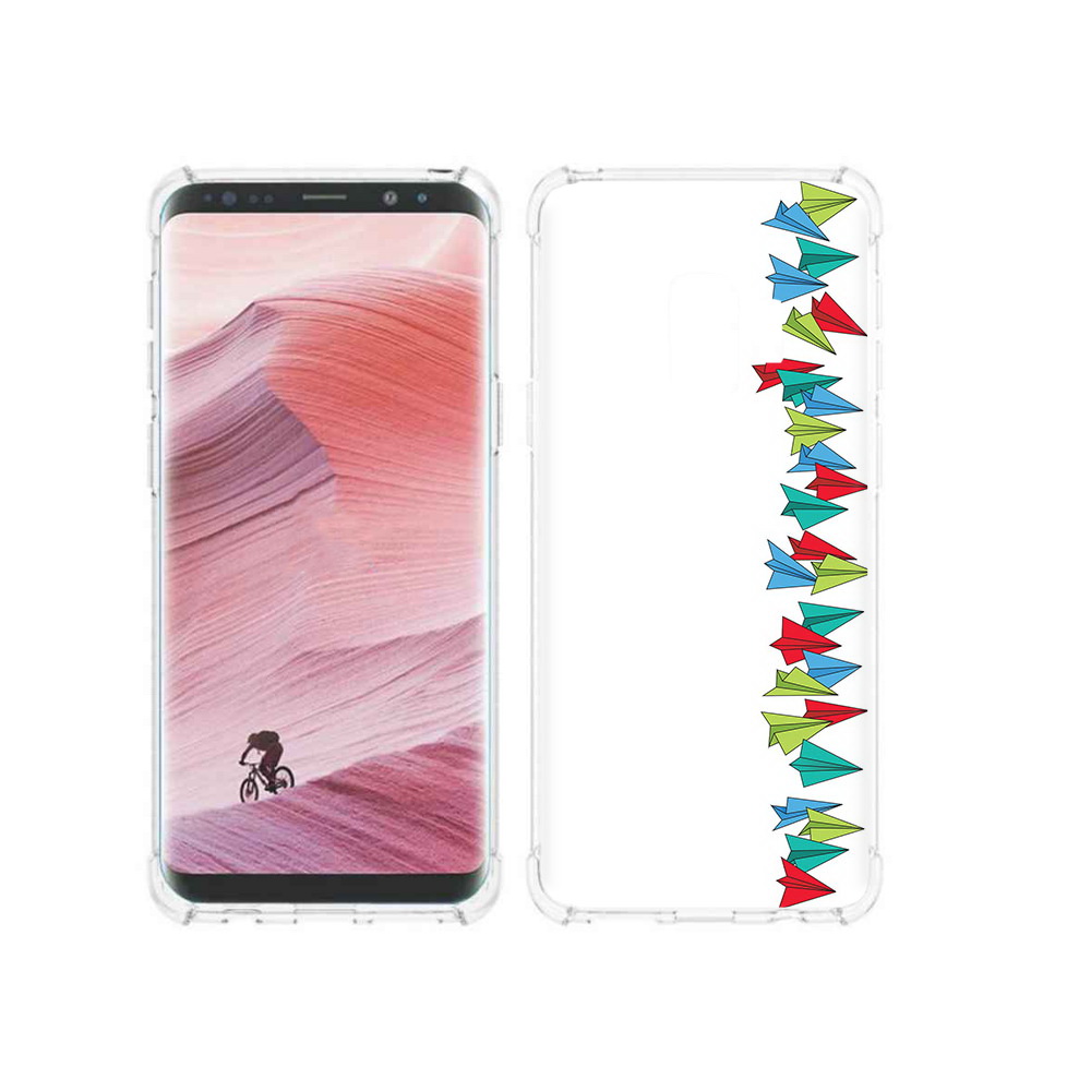 

Чехол MyPads Tocco для Samsung Galaxy S9 самолетики из листочков (PT101623.567.593), Прозрачный, Tocco