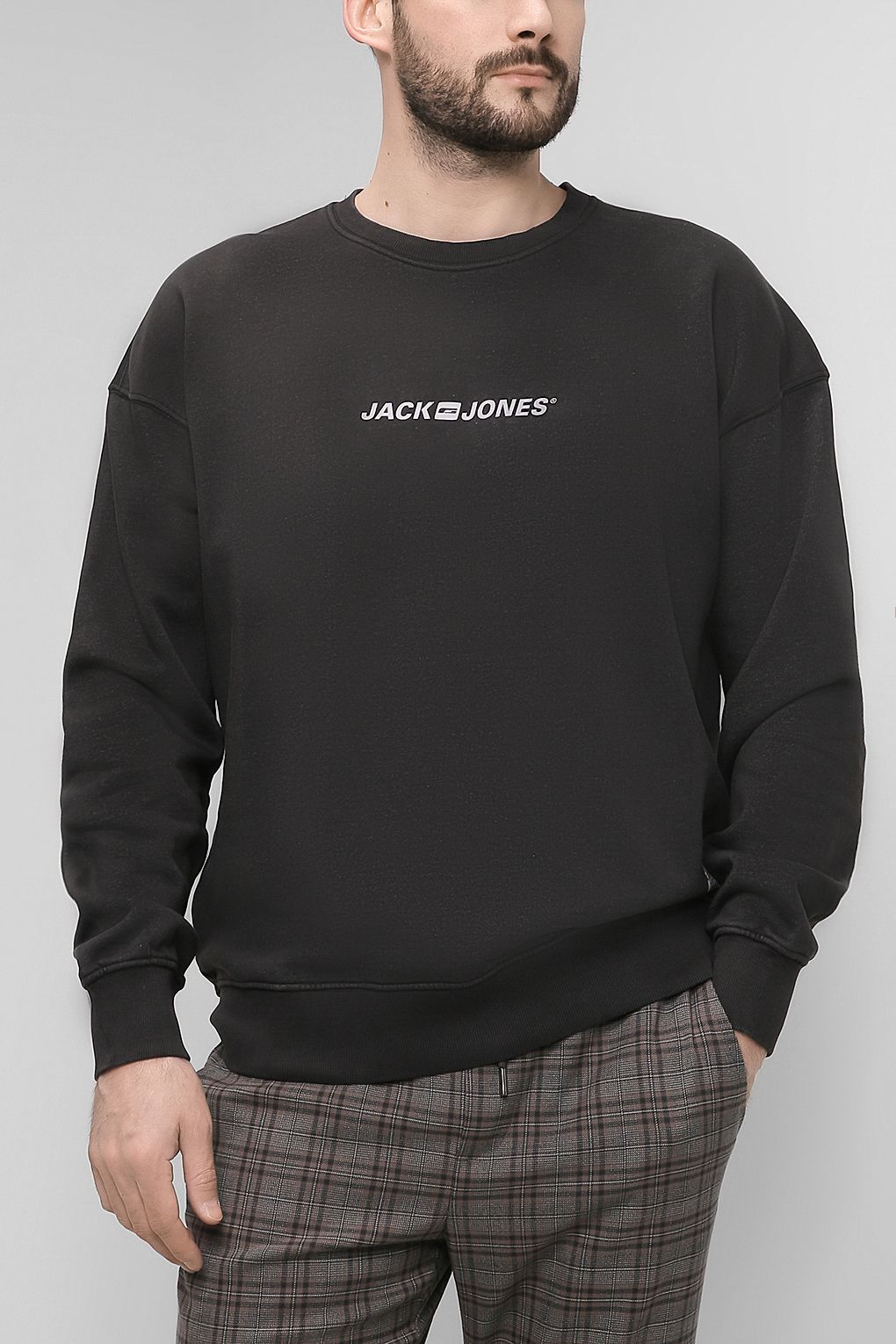 

Толстовка мужская Jack & Jones 12206659 черная L, 12206659