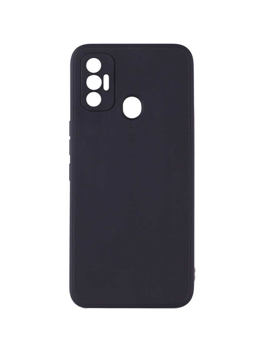 

Чехол для Tecno Spark 7 4G с защитой камеры, противоударный с микрофиброй, черный, ZSMF-TCN-SP7