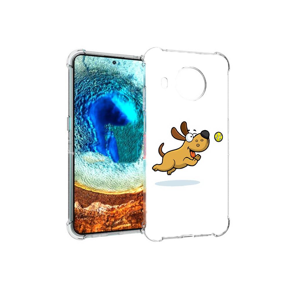 

Чехол MyPads Tocco для Nokia X20 пёсик (PT159436.101.563), Прозрачный, Tocco