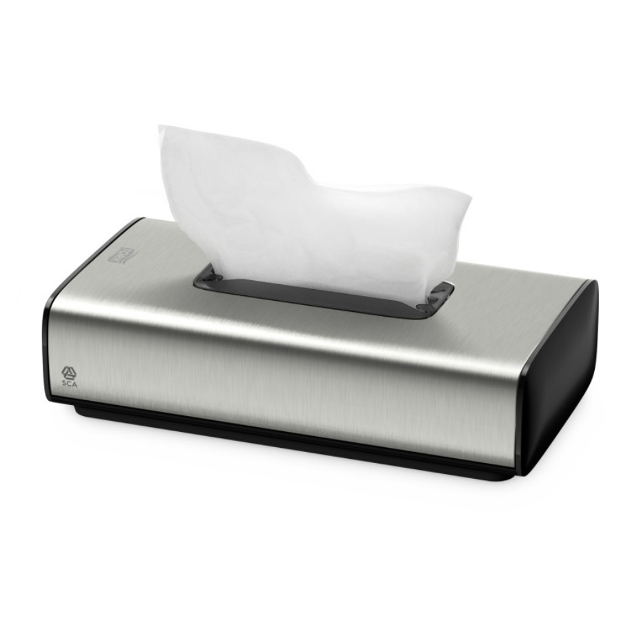 Диспенсер для бумажных полотенец TORK (ТОРК) Facial Tissue Dispenser_металлик 460013ММ