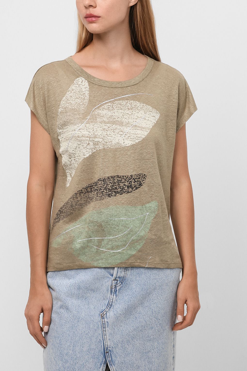 

Футболка женская Esprit 032EO1K306 зеленая XL, 032EO1K306