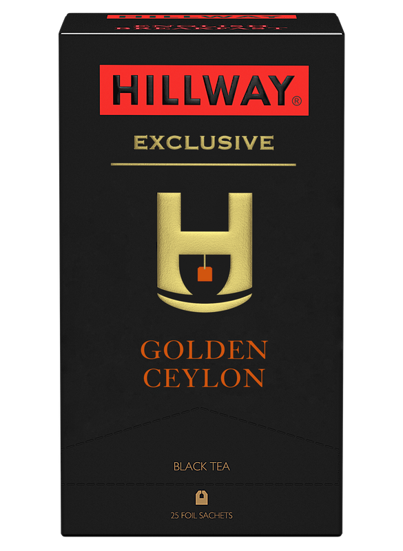 Чай черный байховый цейлонский «Golden Ceylon» т.з. “HILLWAY” в сашетах 2г*25*12