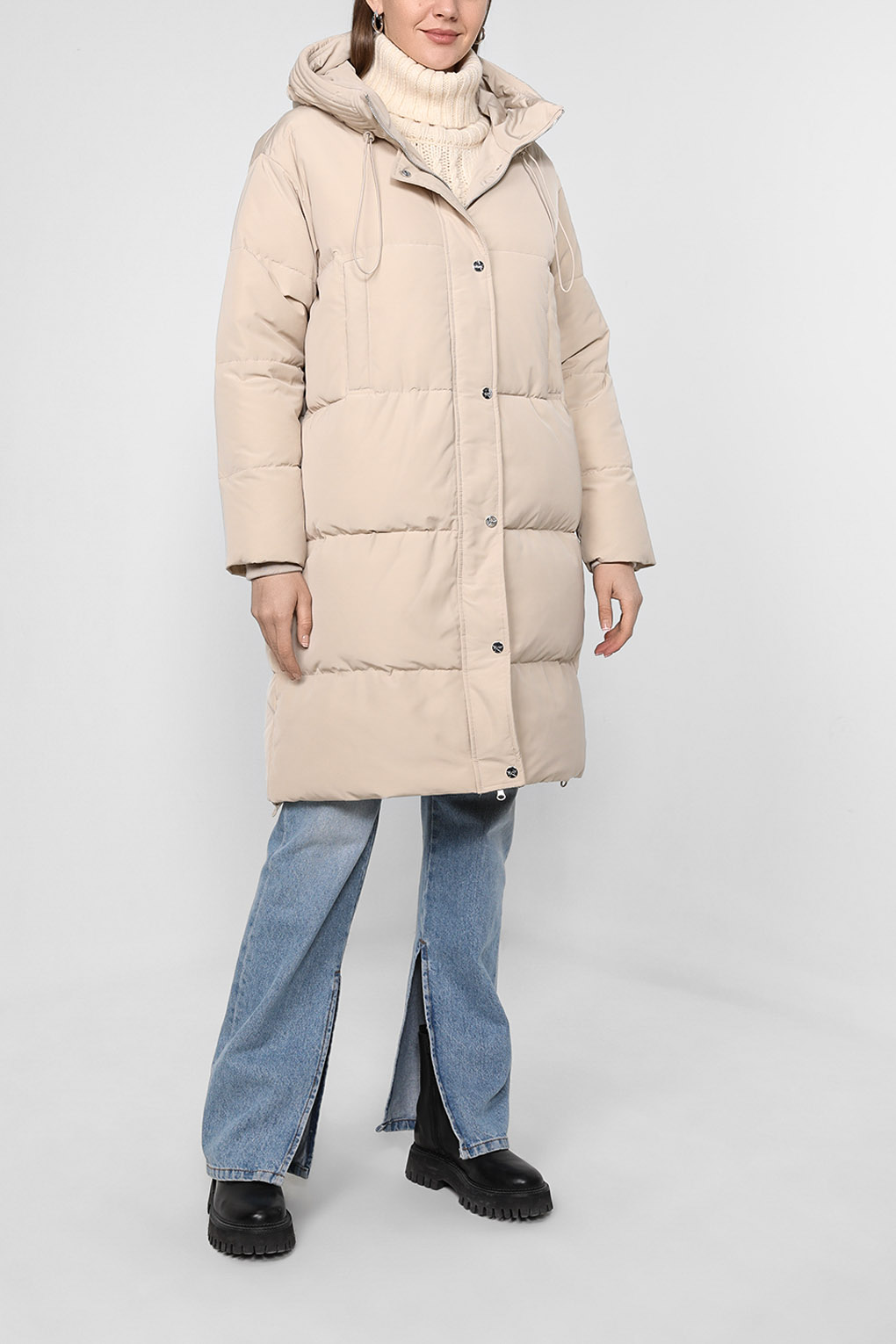 

Пальто женское Silvian Heach PGA22446PI бежевое 46, PGA22446PI