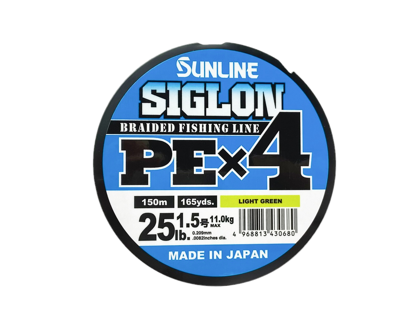 Шнур Sunline Siglon PEх4 light green 150м 1,5 25lb