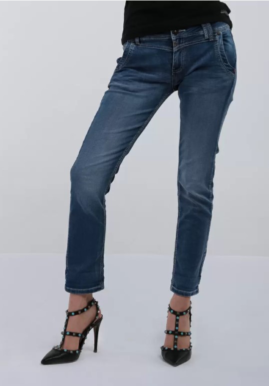 фото Джинсы женские timezone nali 17-10048 3337 3041 blue denim wash 3041 голубые 25