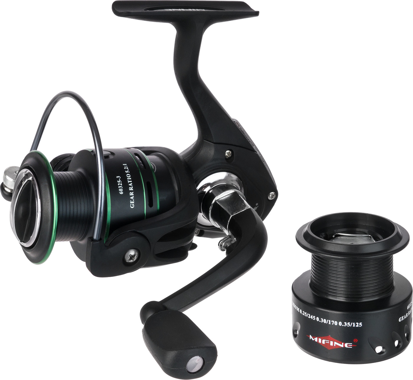 

Катушка Mifine FLYREELS 2000F (60325-2) 3+1, Черный, FLYREELS
