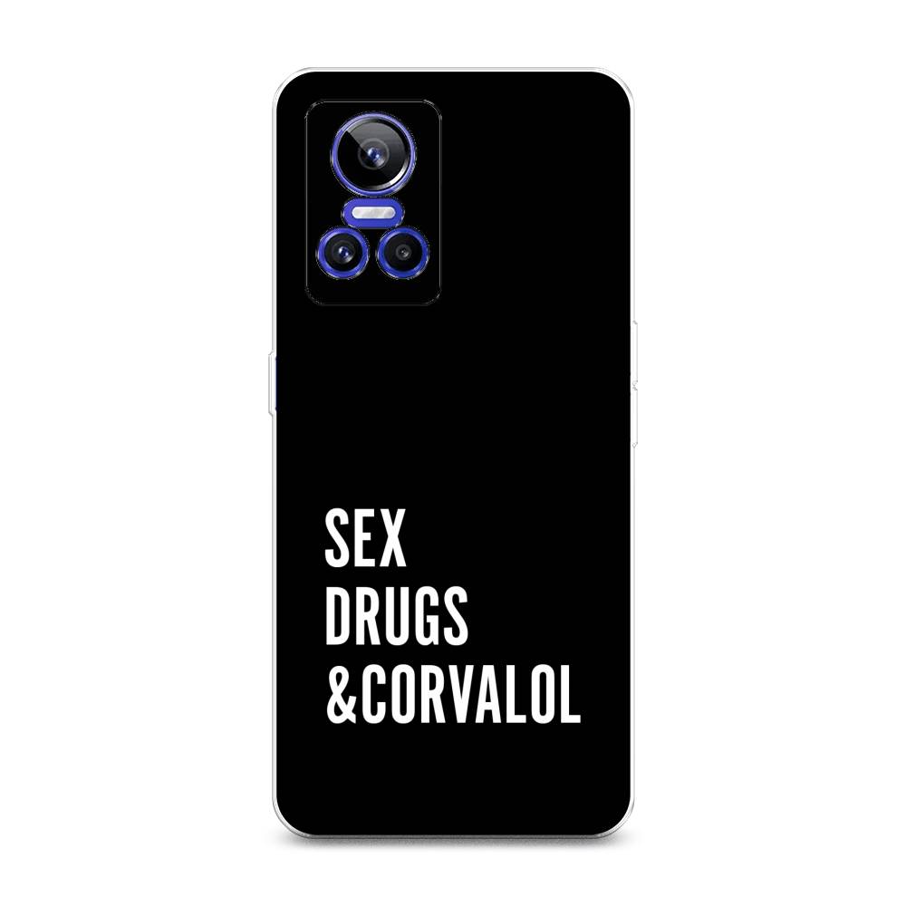 

Чехол на Realme GT Neo 3 "Corvalol", Черный;серый;белый, 259050-6