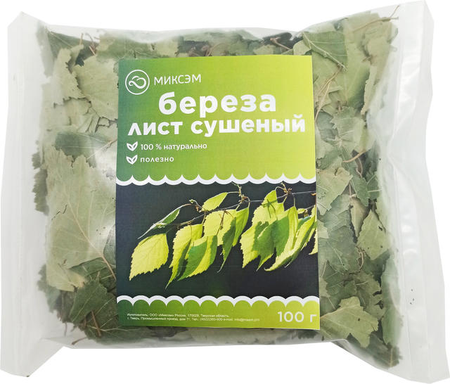 

Миксэм Берёза лист сушеный, 100 г, Берёза