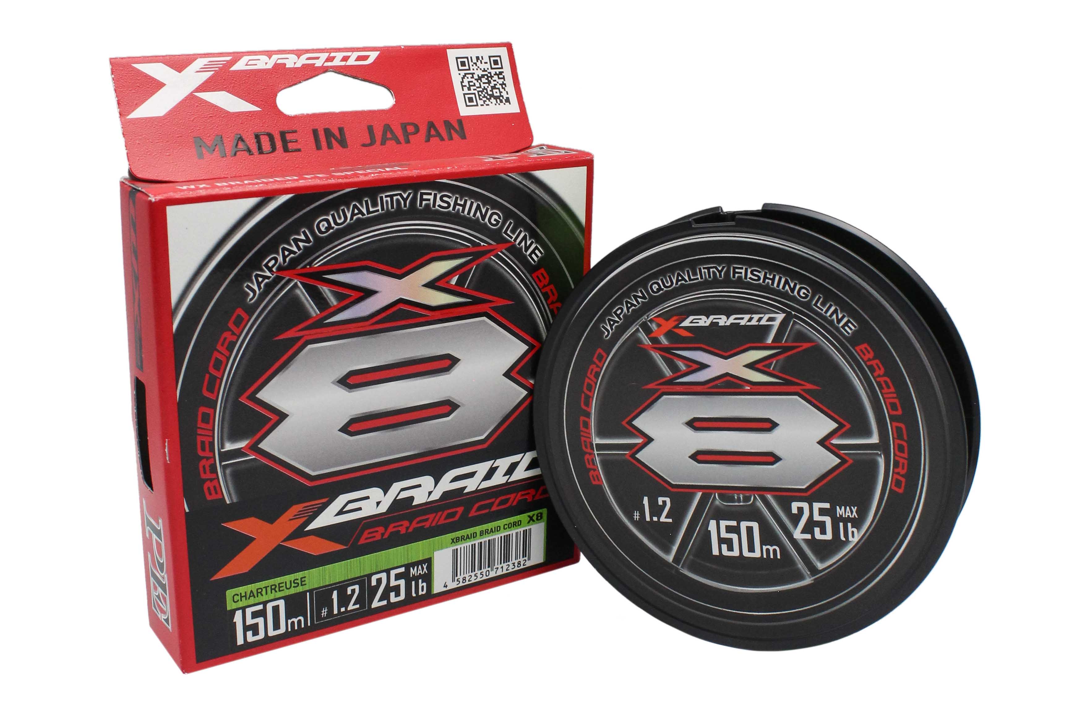 

Шнур YGK X-Braid Cord X8 150м PE 1,2, Зеленый, X-Braid Cord X8