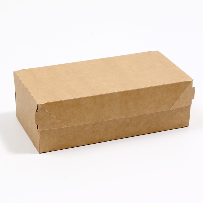 

Коробка для десерта, крафтовая, 800 мл, 20 х 10 х 6,5 см, Упаковка для фаст-фуда
