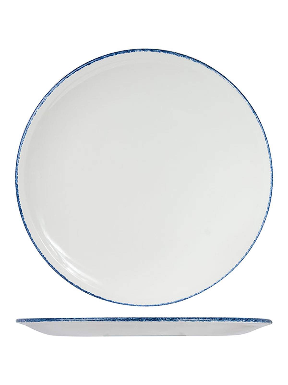 

Блюдо для пиццы круглое Steelite Blue Dapple фарфоровое 31,5 см белое
