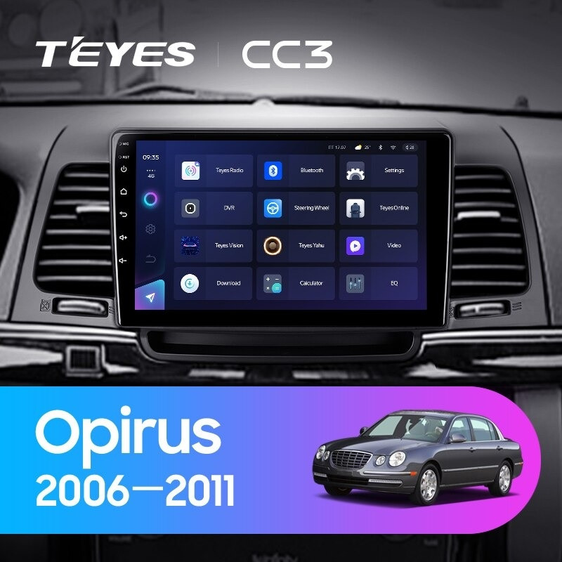 Штатная магнитола Teyes CC3 432 Kia Opirus GH 2006-2011 3760000₽