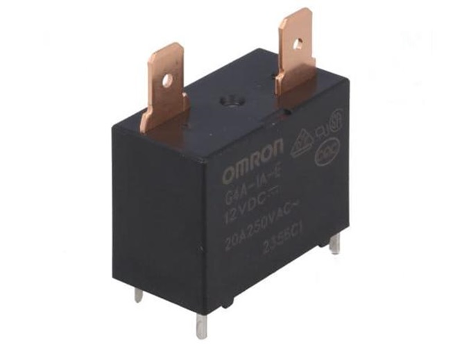 

Реле OMRON G4A-1A-E DC12 SPST-NO, Uобмотки 12ВDC, 20 A/250 В AC, 15 A/30 В DC, G4A-1A-E DC12_1