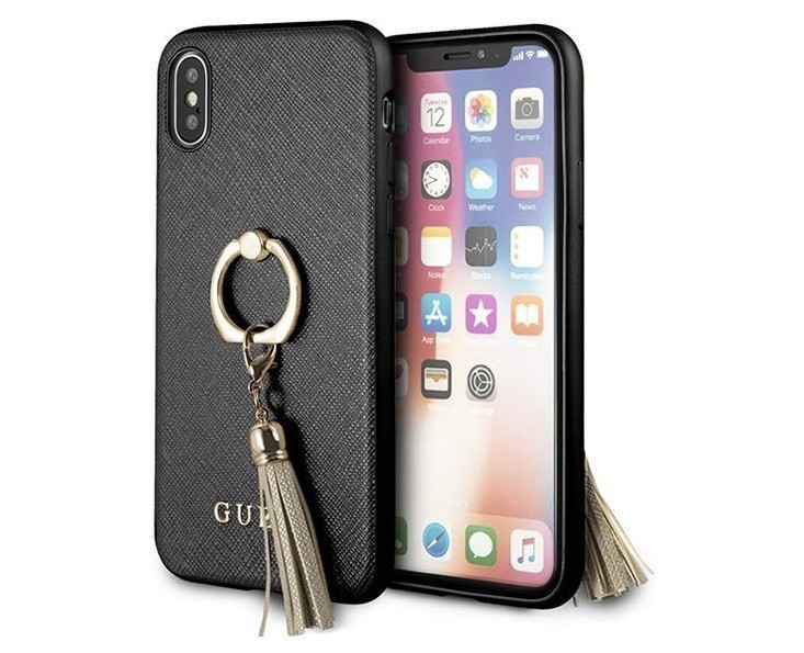 фото Чехол cg mobile guess saffiano + ring iphone xs max черный