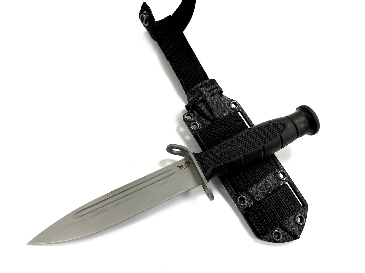 Тактический нож SARO 6х9с, aus6, ножны abs, гражданская версия