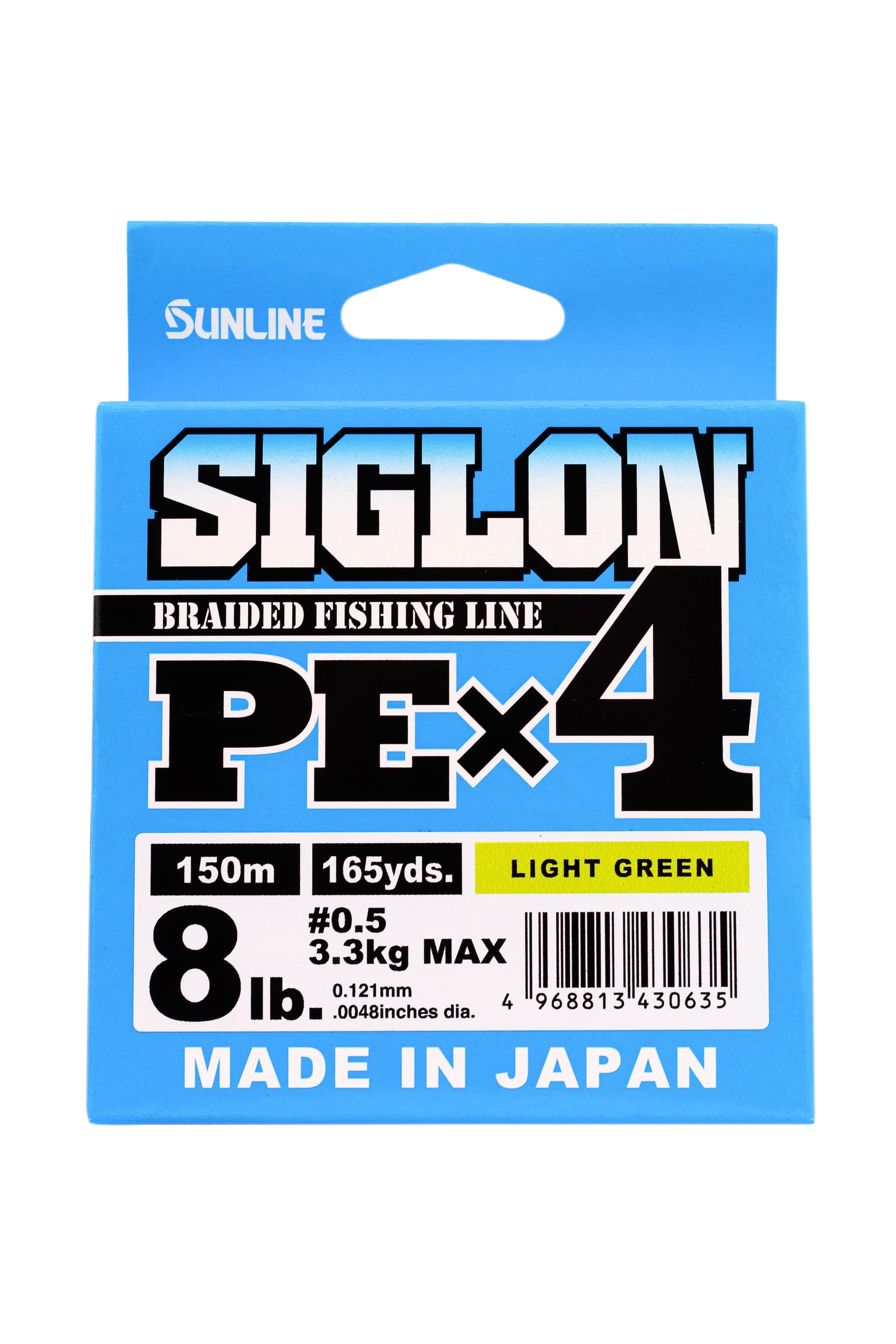 

Шнур Sunline Siglon PEх4 light green 150м 0,5 8lb, Зеленый, Siglon PEх4