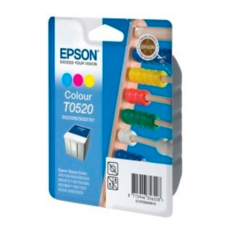 

Картридж для струйного принтера Epson (C13T05204010) многоцветный, оригинальный