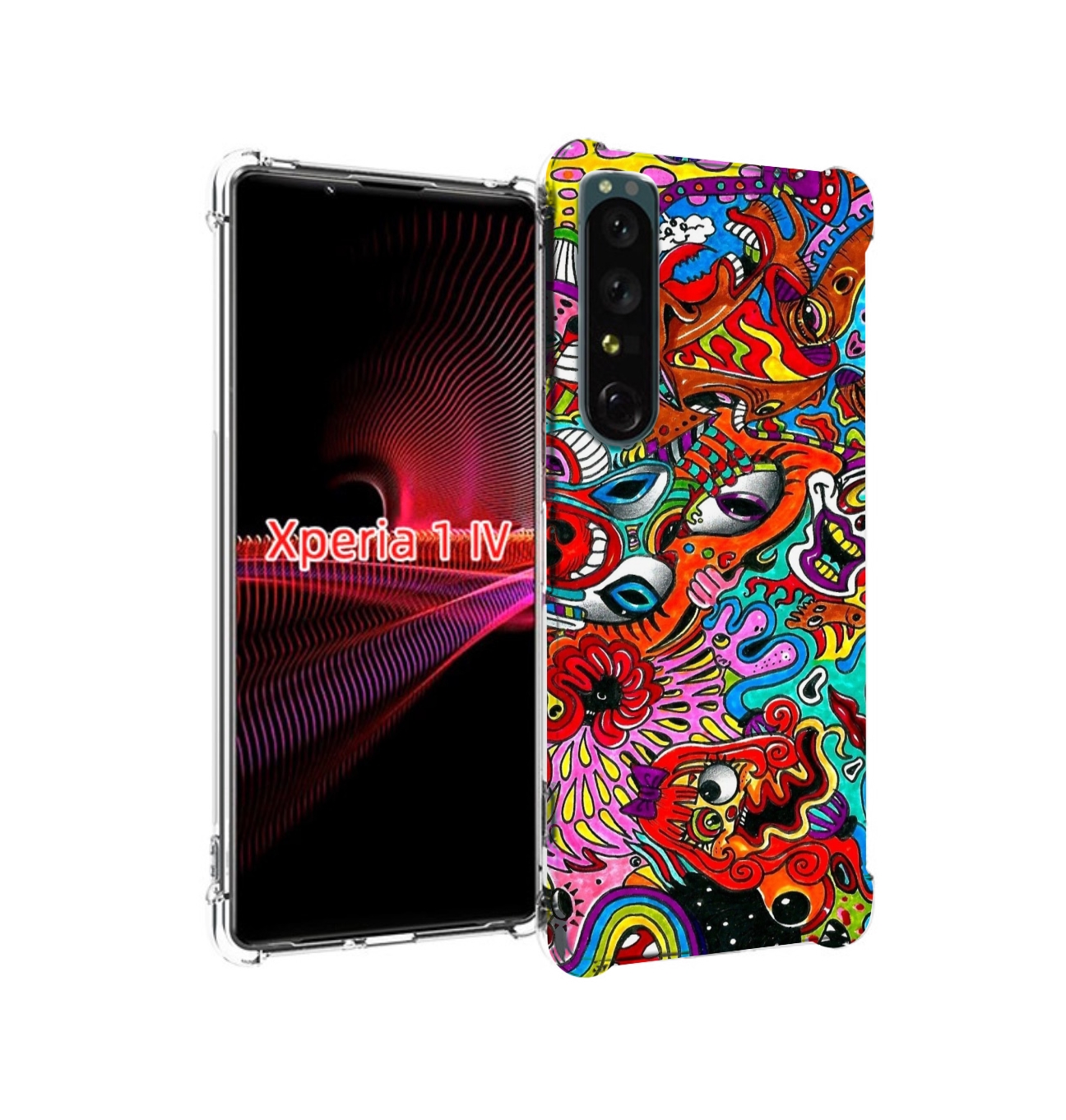 

Чехол накладка MyPads разные абстракции яркие для Sony Xperia 1 IV, Прозрачный, Tocco
