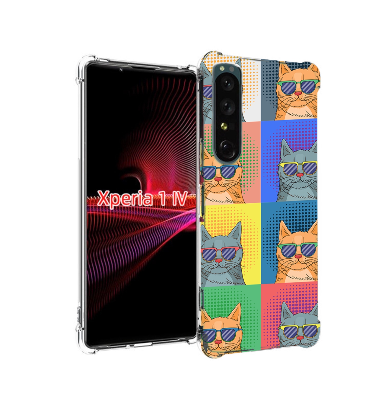 

Чехол накладка MyPads разноцветные-коты для Sony Xperia 1 IV, Прозрачный, Tocco