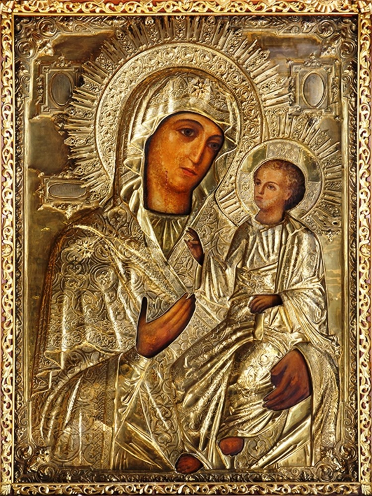 

Освященная икона Иверская Богоматерь 24*18 см на дереве, DMicon, икона Иверская Богоматерь