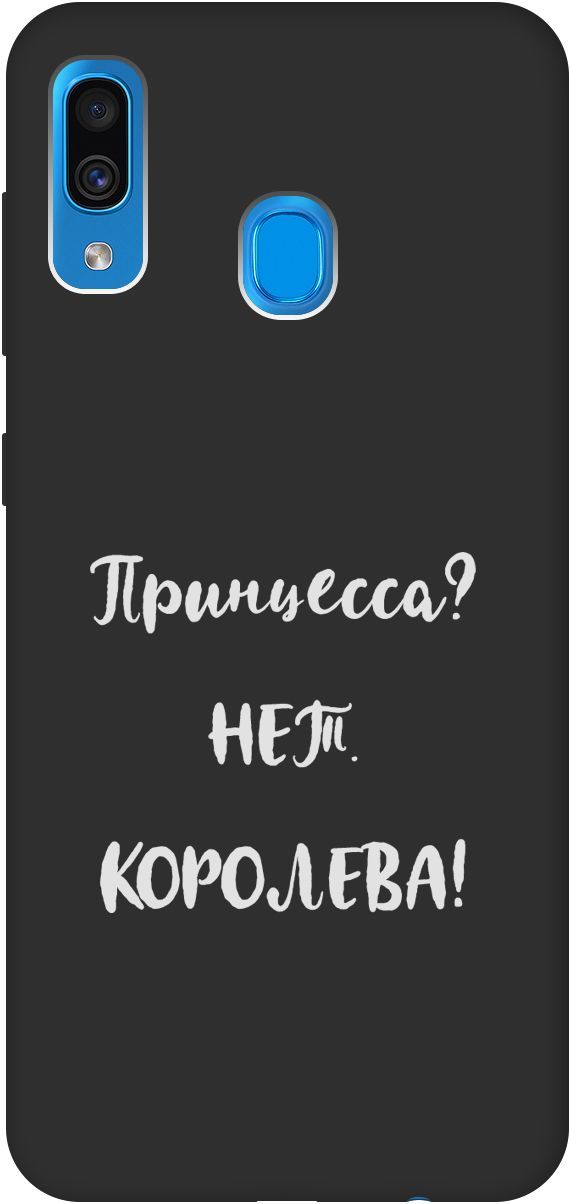 

Чехол на Samsung Galaxy A20/A30 с принтом "Princes W" черный, Черный;серый, 8407