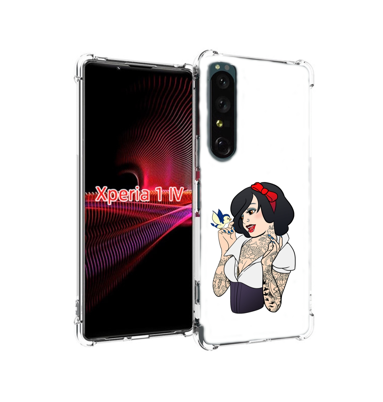 

Чехол накладка MyPads принцесса-тату женский для Sony Xperia 1 IV, Прозрачный, Tocco