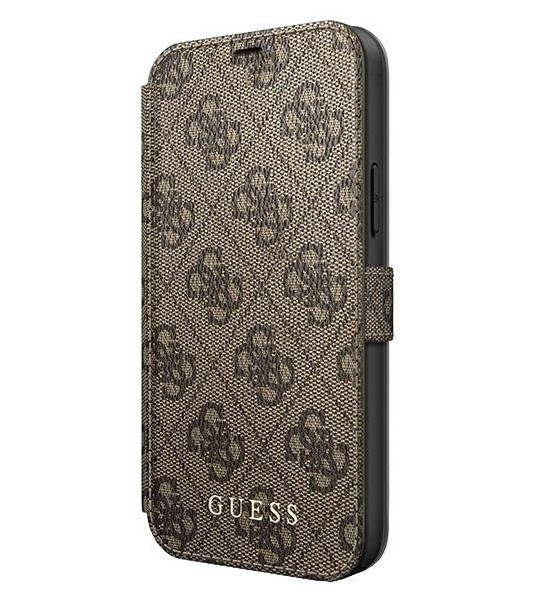 фото Чехол cg mobile guess 4g collection booktype iphone 12 mini коричневый