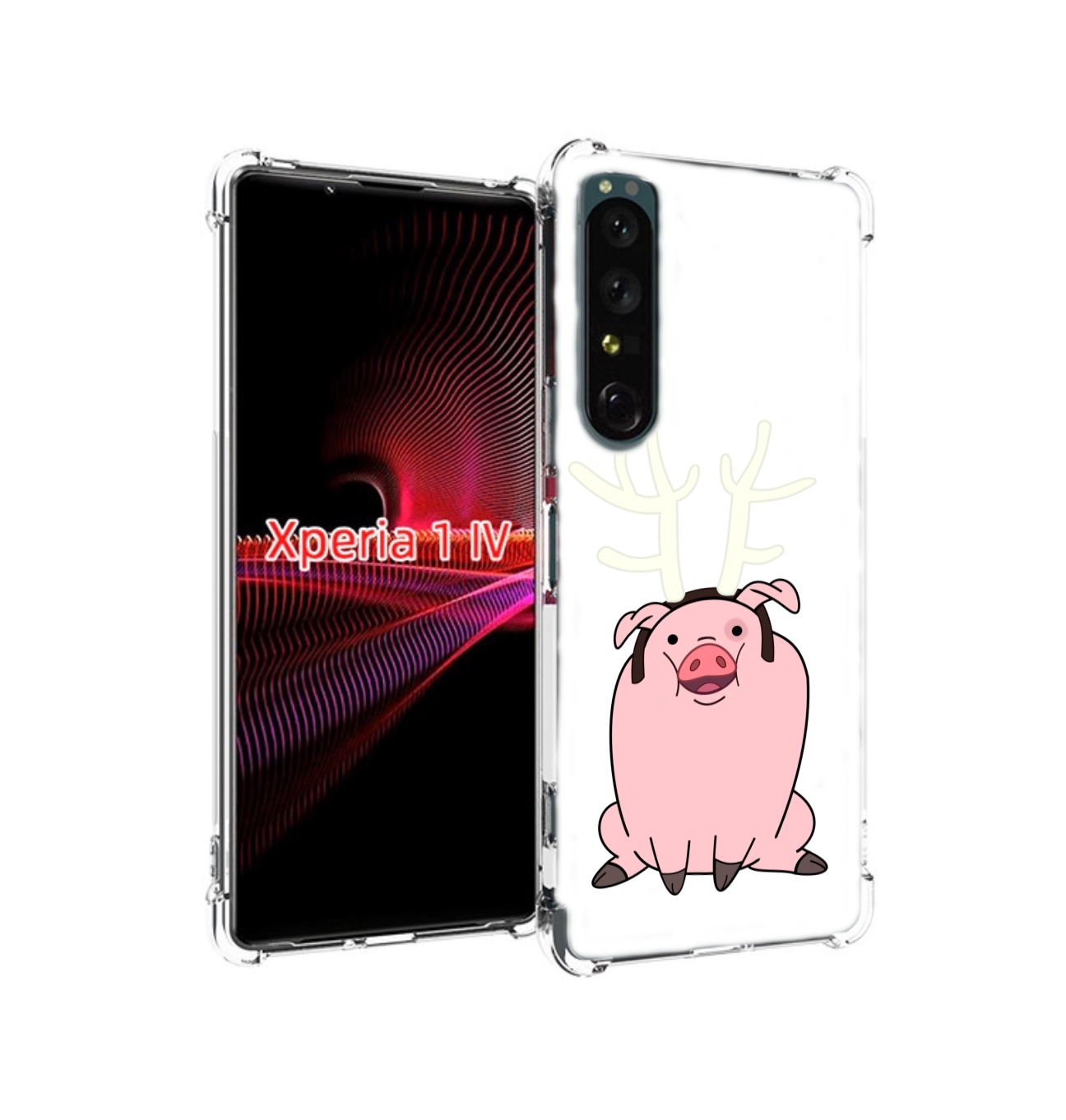 

Чехол накладка MyPads поросенок-с-рогами для Sony Xperia 1 IV, Прозрачный, Tocco