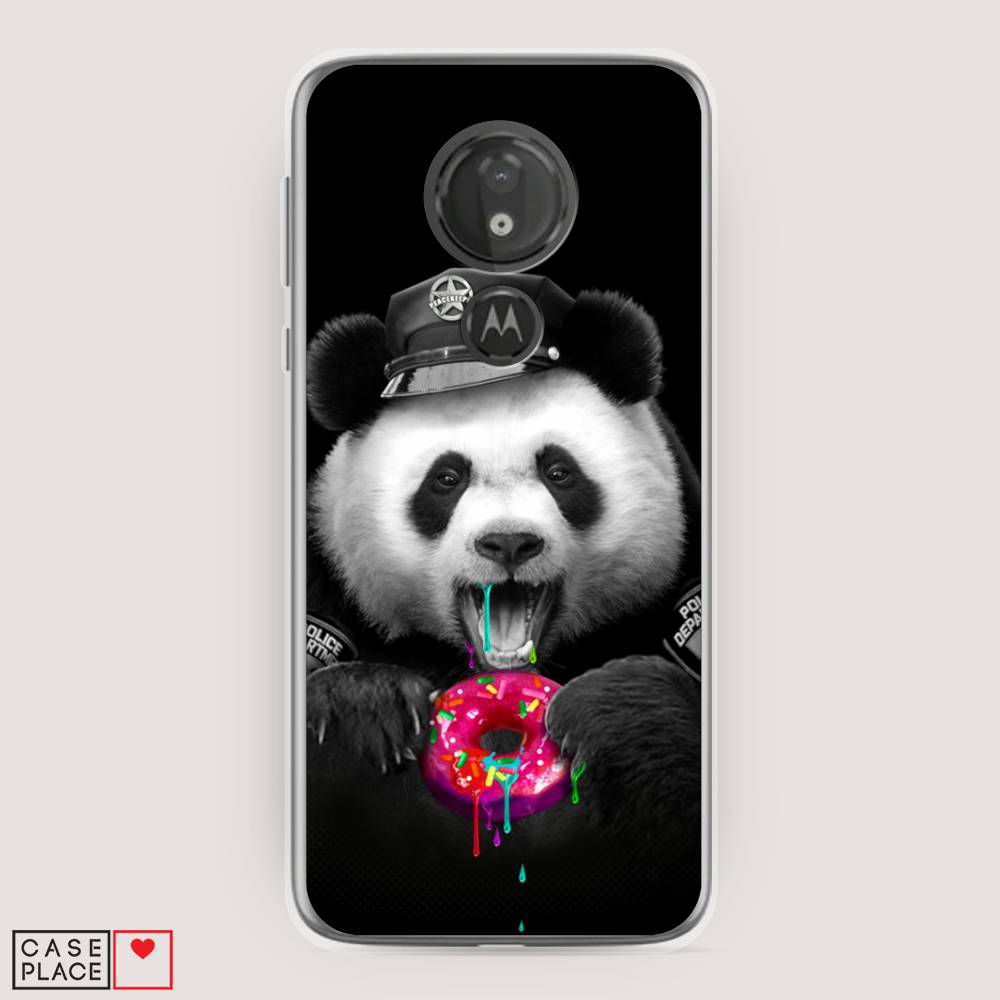 

Чехол Awog на Motorola Moto G7 Power / Моторола Мото G7 Power "Панда police", Разноцветный, 241350-2