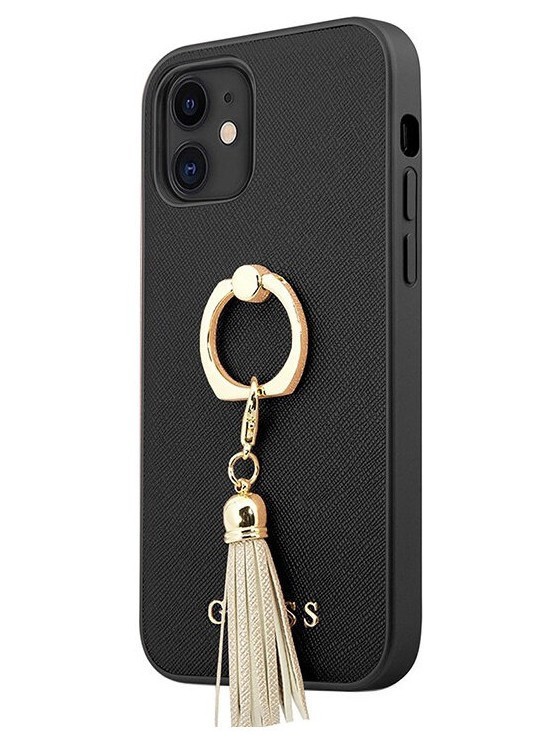 

Чехол CG Mobile Guess Saffiano + Ring iPhone 12 mini Черный