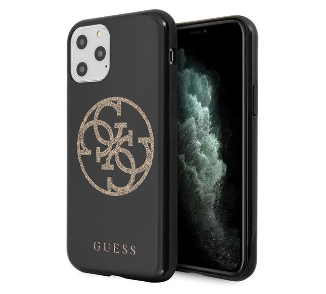 фото Чехол cg mobile guess 4g circle logo iphone 11 pro черный/золотой