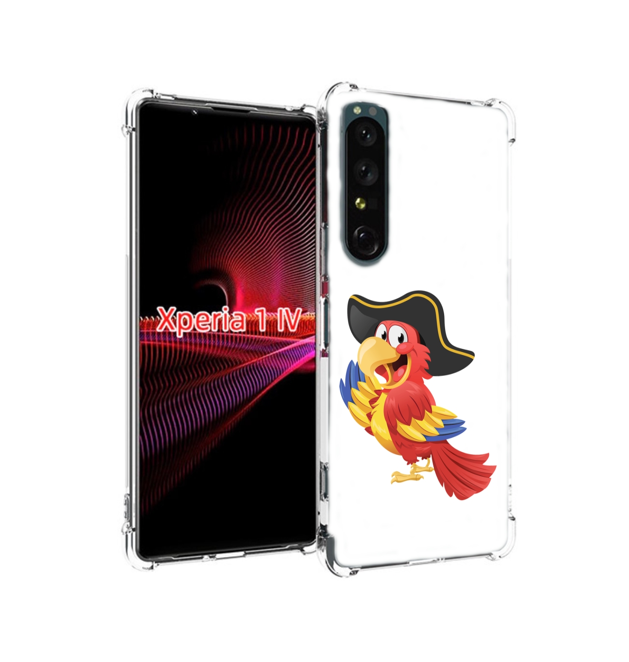 

Чехол накладка MyPads попугай-пират для Sony Xperia 1 IV, Прозрачный, Tocco